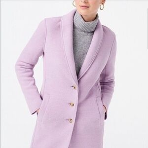 Lavender J.Crew Daphne topcoat sz 4